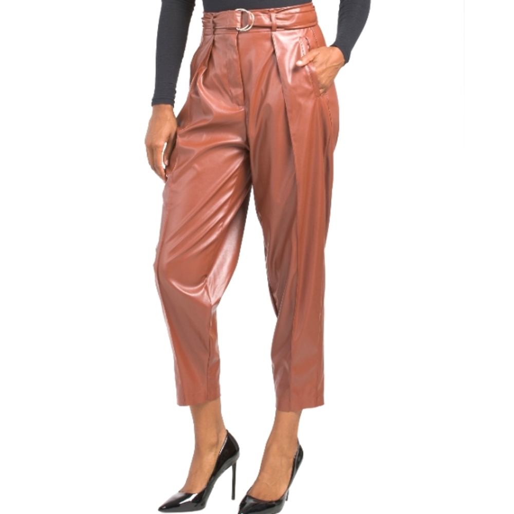 Shinestar Vegan Leather Pants